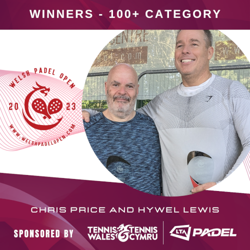 The Welsh Padel Open 100+ Winners
