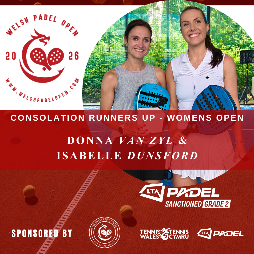 The Welsh Padel Open Womens Open Runners-up