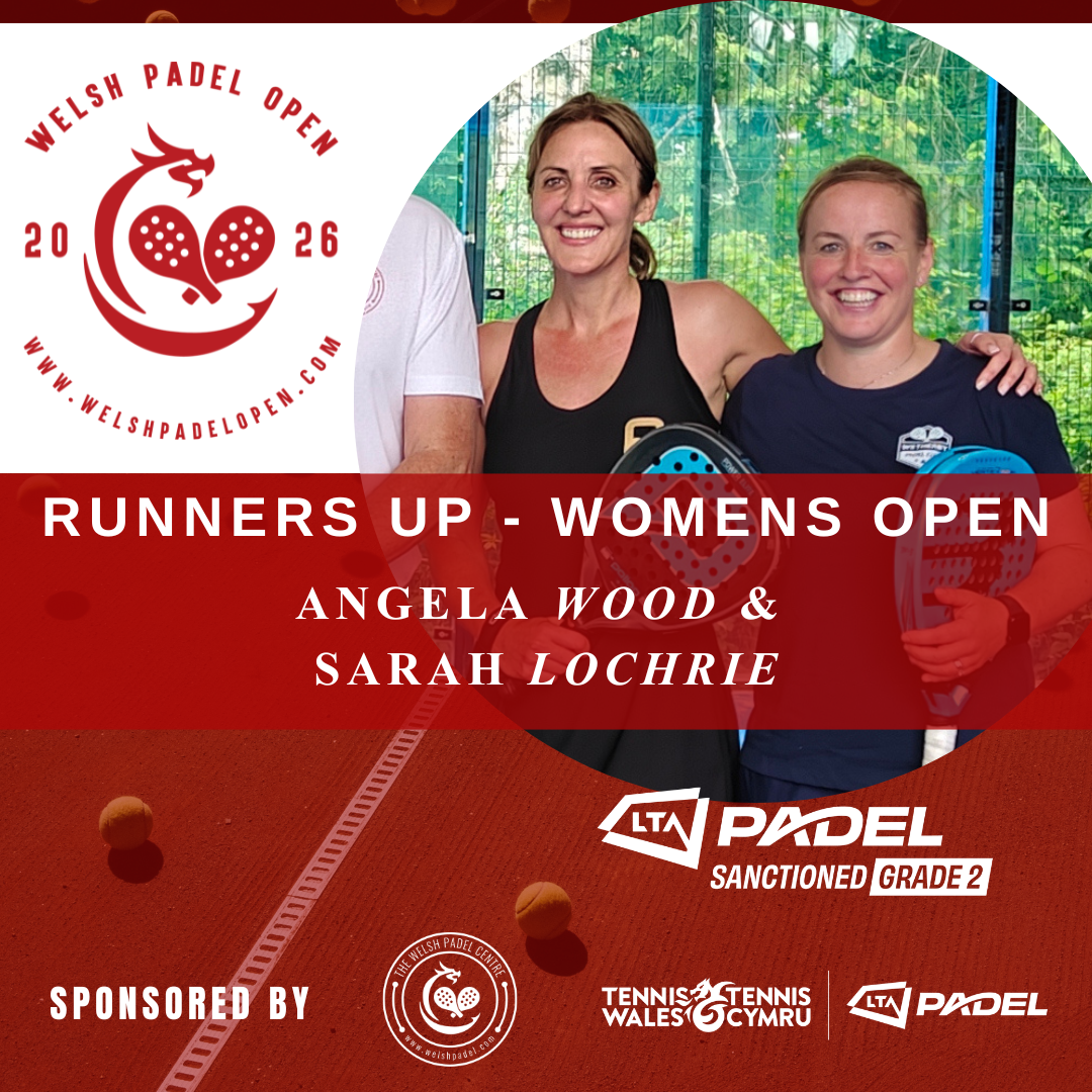 The Welsh Padel OPen Womens Open Runners-up