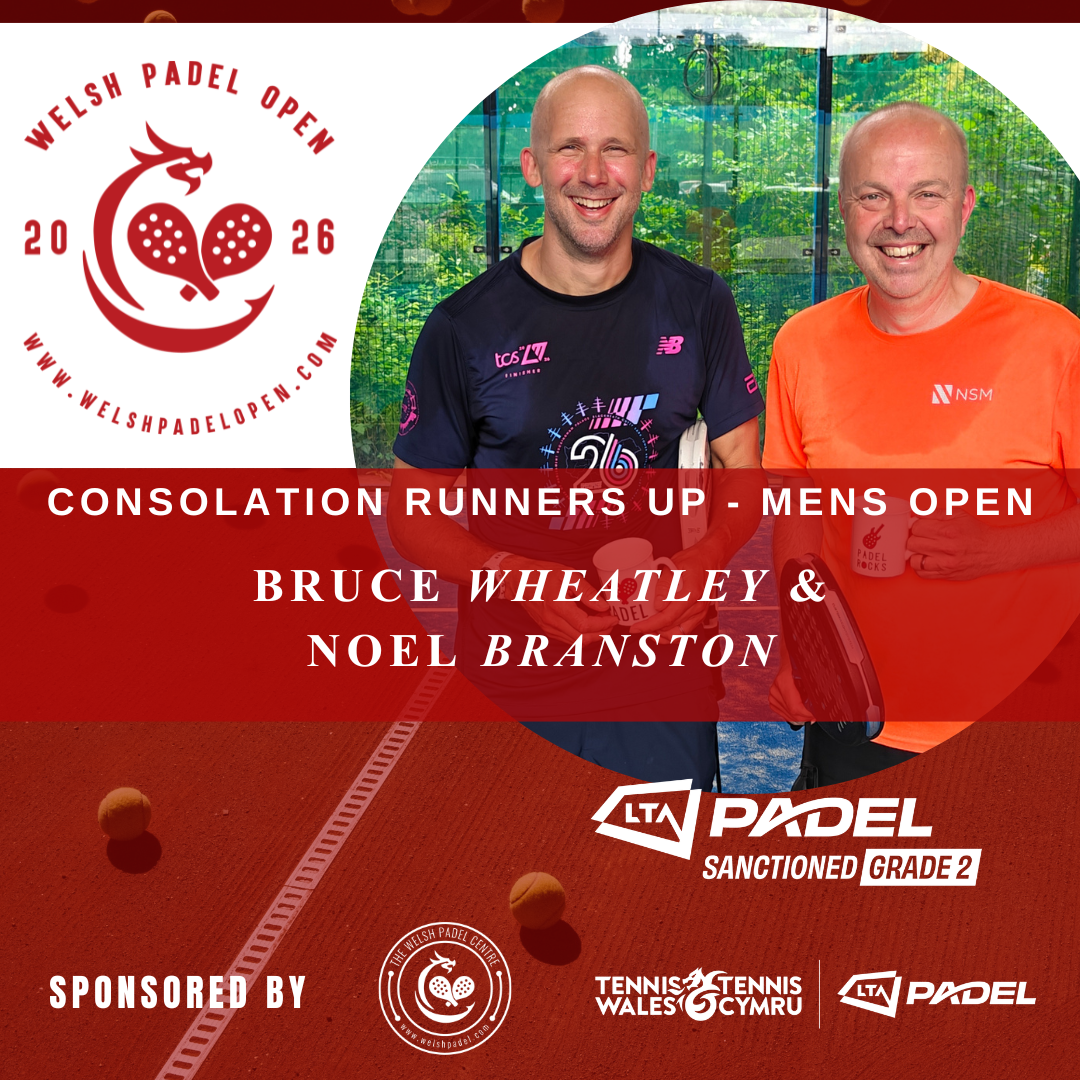 The Welsh Padel OPen Womens Open Runners-up