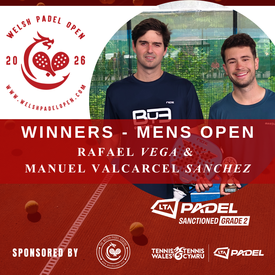 The Welsh Padel Open Mens Open Winners
